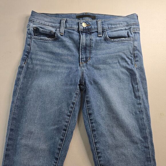 Joe's Jeans Women's 27 Blue Medium Wash The Icon Mid Rise Skinny Ankle - Picture 12 of 16